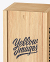 Wooden Wine Box Mockup