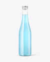 Clear Glass Tonic Bottle Mockup