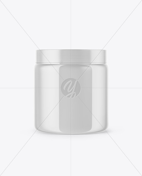 Glossy Plastic Jar Mockup