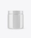 Glossy Plastic Jar Mockup