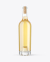 Clear Glass White Wine Bottle Mockup