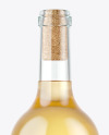 Clear Glass White Wine Bottle Mockup