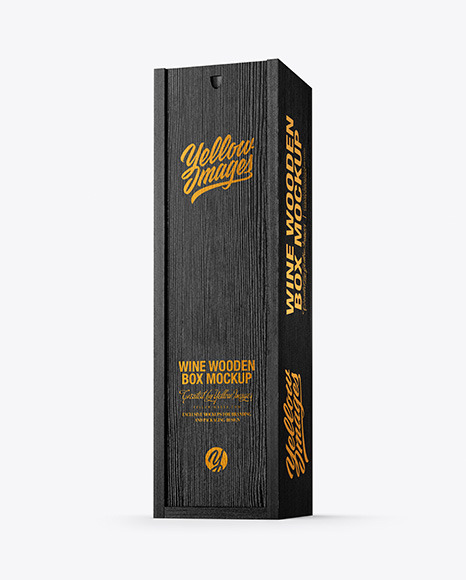 Wooden Wine Box Mockup