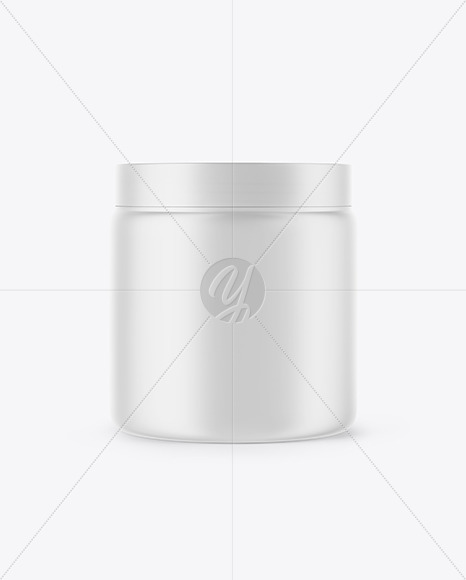 Matte Plastic Jar Mockup