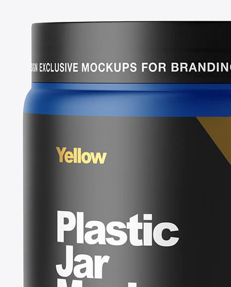 Matte Plastic Jar Mockup