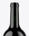 Black Glass Bottle Mockup