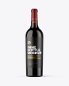 Amber Glass Red Wine Bottle Mockup