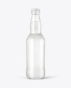 Clear Glass Tonic Bottle Mockup