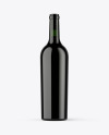 Green Glass Red Wine Bottle Mockup