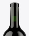 Green Glass Red Wine Bottle Mockup