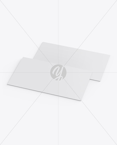 Paper Business Cards Mockup