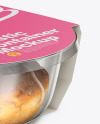 Food Container w/ Donut Mockup