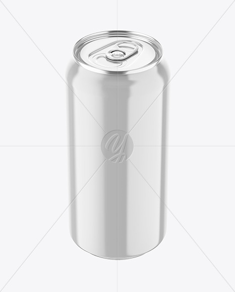 Glossy Drink Can W/ Condensation Mockup