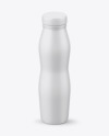 Matte Plastic Bottle Mockup - Front View (High-Angle Shot)