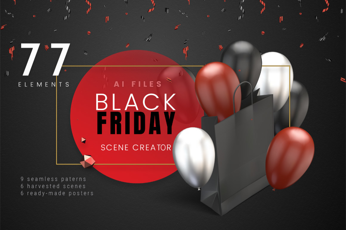 Black Friday / Vector Scene Creator Black Friday / Vector Scene Creator