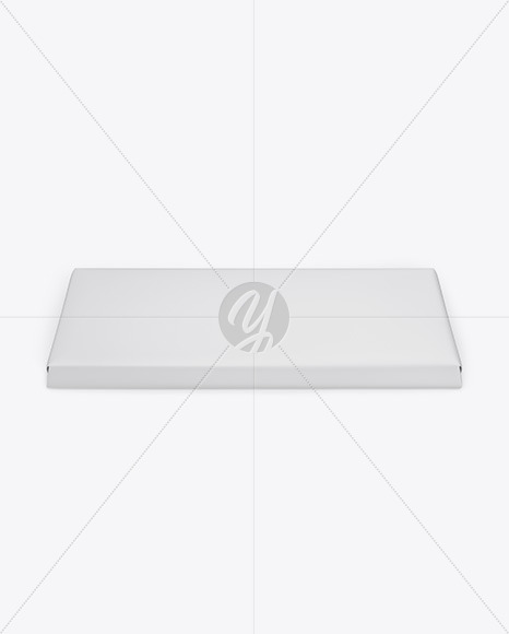 Matte Chocolate Bar Mockup - Front View (High Angle Shot)