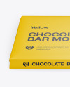 Matte Chocolate Bar Mockup - Front View (High Angle Shot)