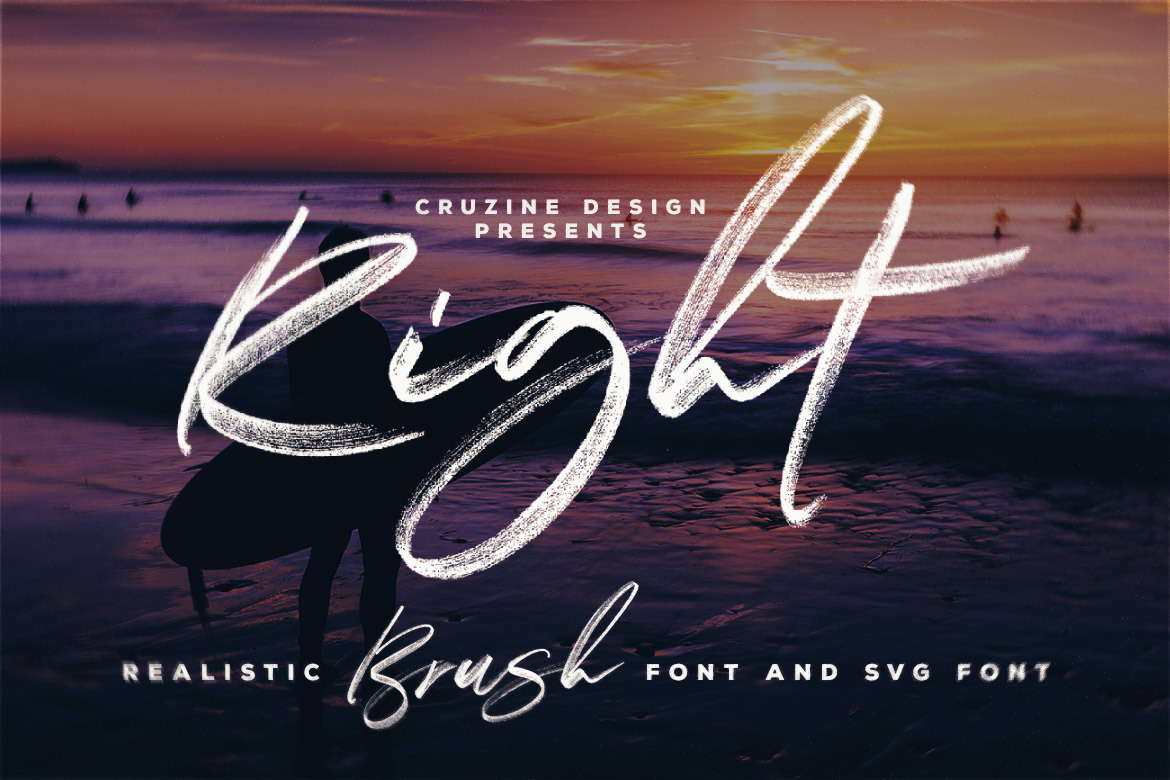 Right Brush & SVG Font Right Brush & SVG Font