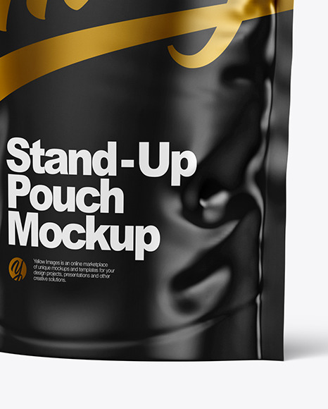 Glossy Stand-Up Pouch Mockup