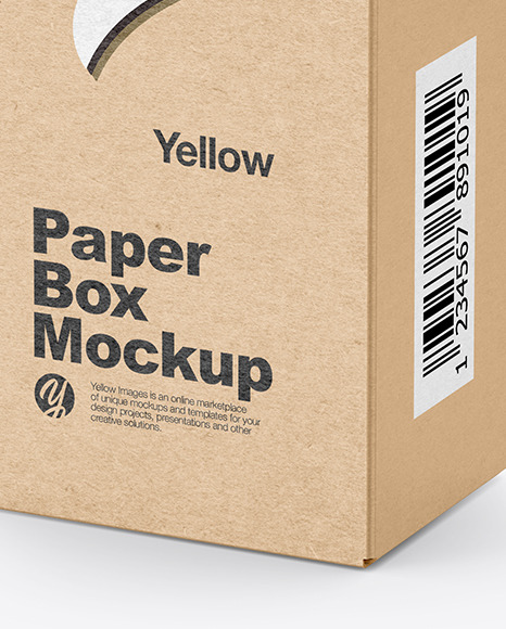 Kraft Paper Box Mockup