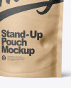 Kraft Stand-Up Pouch Mockup