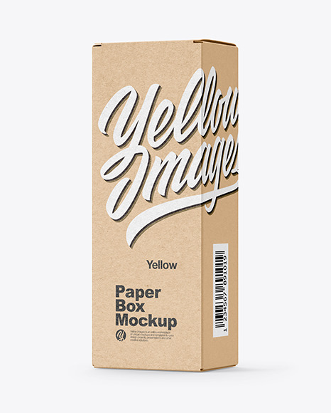 Kraft Paper Box Mockup