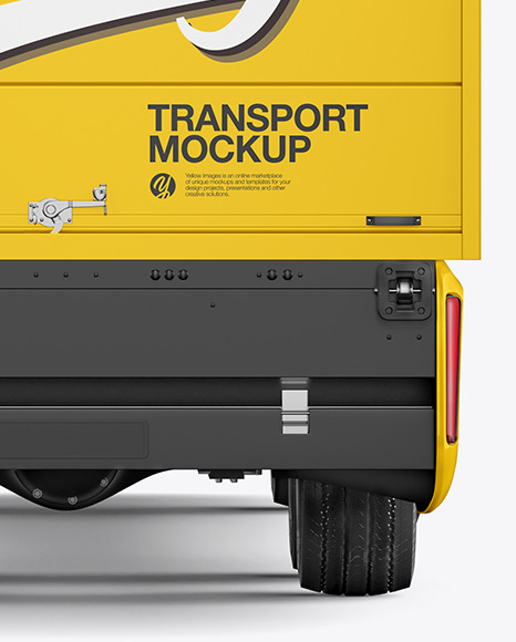 Electric Truck Mockup - Back View