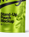 Metallic Stand-Up Pouch Mockup