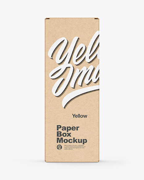 Kraft Paper Box Mockup - Long+Box+Mockup