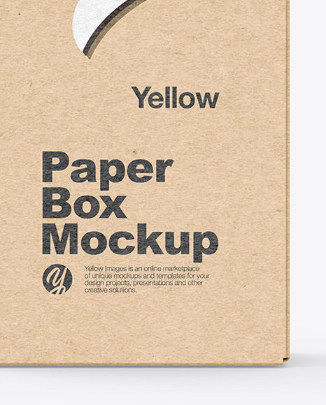 Kraft Paper Box Mockup