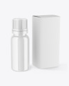 Glossy Dropper Bottle with Box Mockup