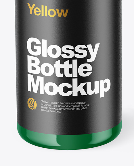 Glossy Dropper Bottle with Box Mockup