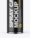 Spray Can with Straw Mockup