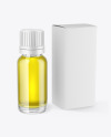 Glass Dropper Oil Bottle with Box Mockup