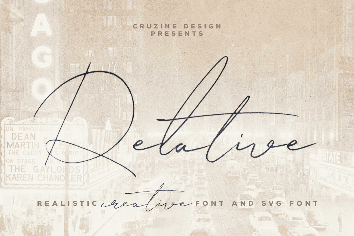 Relative Handwritten & SVG Font Relative Handwritten & SVG Font