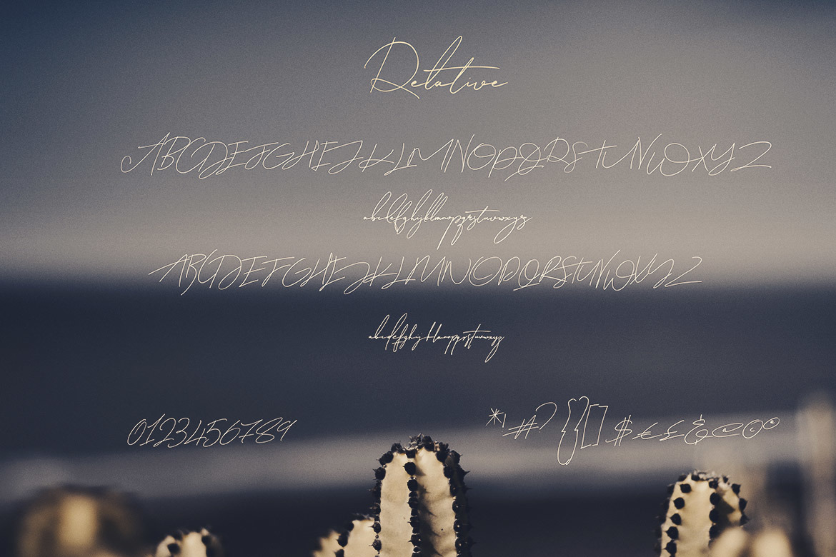 Relative Handwritten & SVG Font Relative Handwritten & SVG Font