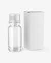 Glass Dropper Bottle with Box Mockup