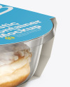 Food Container w/ Donut Mockup