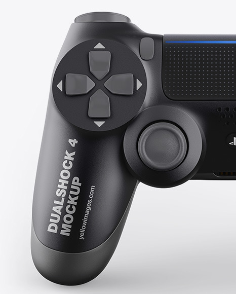 Matte Metallic DualShock 4 Controller Mockup