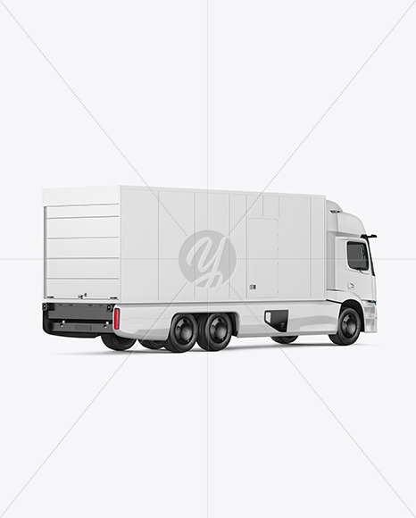 Electric Truck Mockup - Back Half Side View