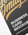 Paper Business Cards Mockup