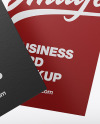 Paper Business Cards Mockup