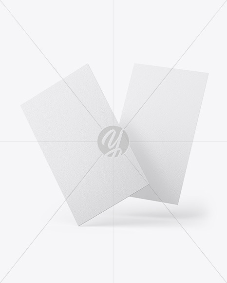 Textured Business Cards Mockup