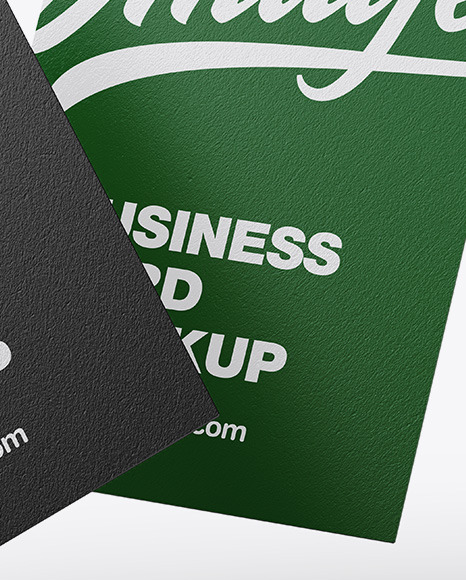 Textured Business Cards Mockup