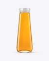 Clear Glass Apple Juice Bottle Mockup