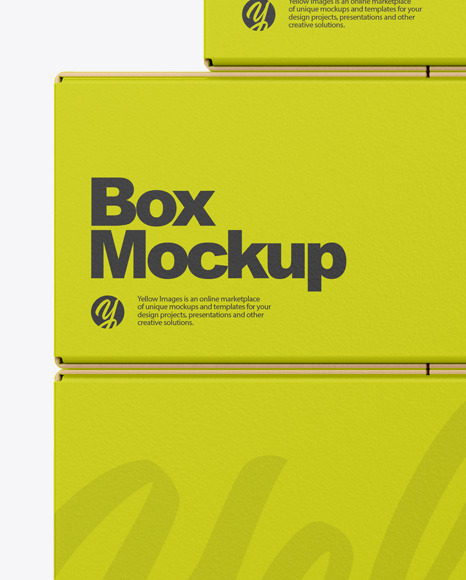 Paper Boxes Mockup