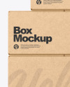 Kraft Boxes Mockup