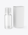 Frosted Glass Dropper Bottle with Box Mockup