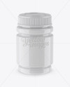 Glossy Pill Bottle Mockup - High-Angle Shot