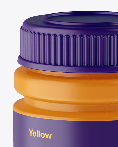 Matte Pill Bottle Mockup - High-Angle Shot